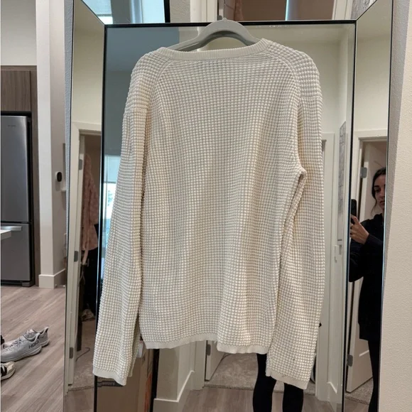 Theory Cream Crewneck Sweater - Picture 2 of 3